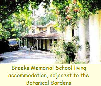 Breeks Memorial School living accommodation, adjacent to the Botanical Gardens