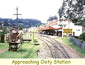 Approaching Ooty Station