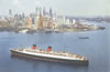 RMS Queen Elizabeth arriving at New York