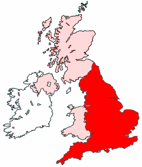 Map of England