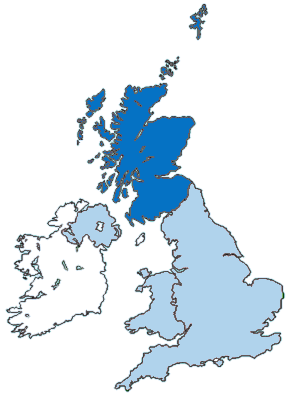 Map of Scotland